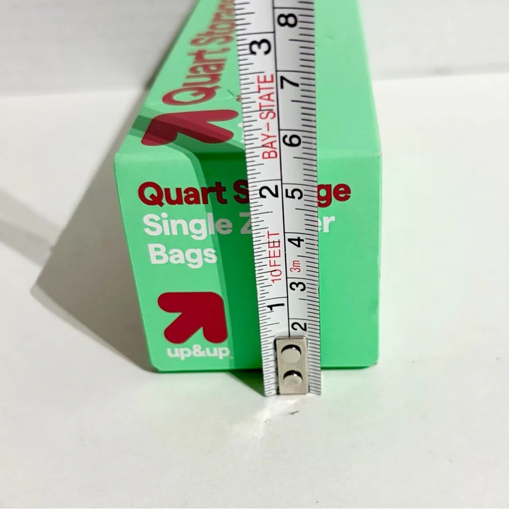 Up&Up Holiday Quart Zipper Close Food Storage Bag 20ct Holly Berry NEW